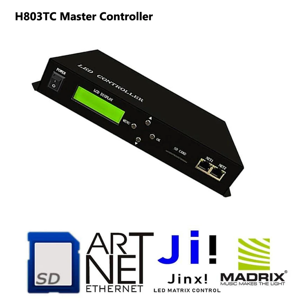 H803TC Master M5 Artnet Jinx! LED Online/Offline RGB Pixel Controller Drive 170000 Pixels Strip Light Work With H802RA