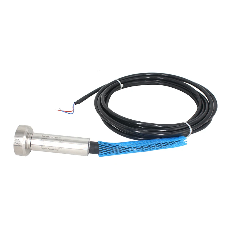 0-5m Underground Slurry Tank Liquid Level Transmitter Submersible Anti blocking Sewage Water Level Sensor 4-20mA