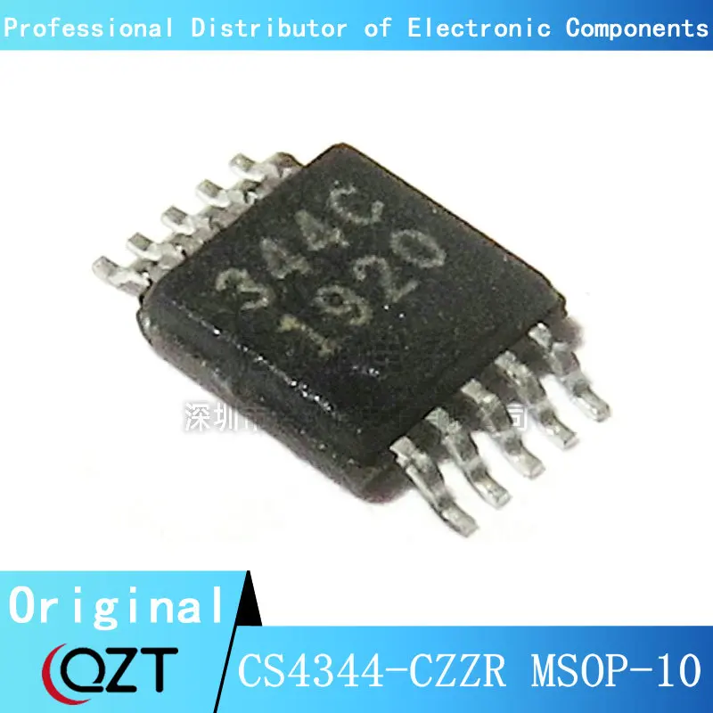 

10pcs/lot CS4344 CS4344-CZZ CS4344-CZZR 344C MSOP-10 chip New spot