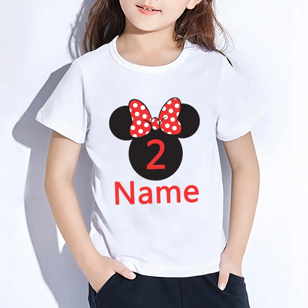 

Happy Birthday Funny Print T-shirt Mouse Numeral For Girls Hipster Cartoons Cute Kids Clothes White Children Short Sleeve,YKP093