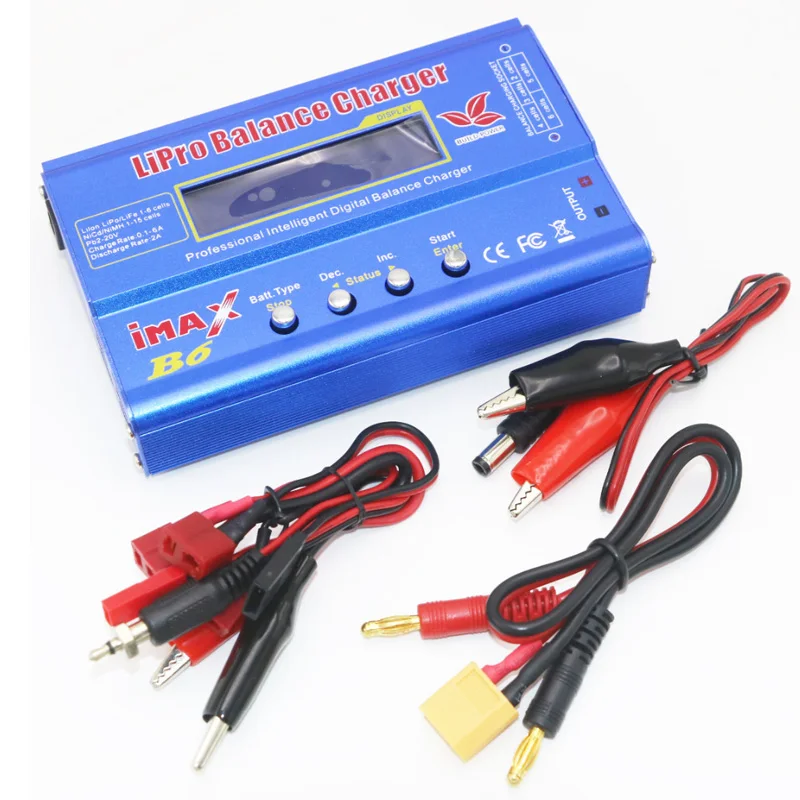 IMAX B6 80W 6A Battery Charger Lipo NiMh Li-ion Ni-Cd Digital RC Balance Charger Discharger + 12V 5A Adapter