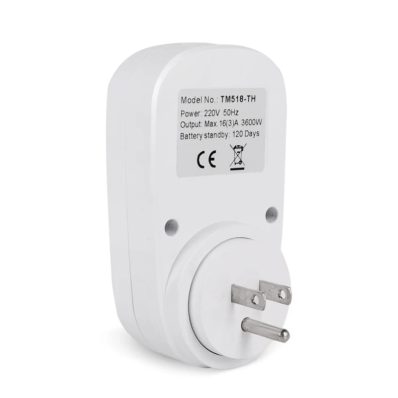 Thailand Plug-in Outlet Digital Timer Plug 7 Days Weekly Programmable Plug Timer Switch Countdown Socket 220V Timers Module Trig