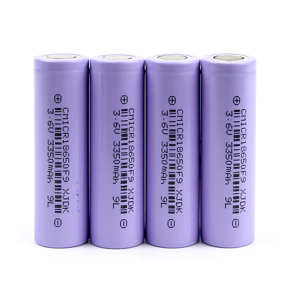 18650 Lithium Batteries 3.7V 3350mAh Rechargeable Cell Flat Top Large Capacity For Headlight Solar System Kid\'s Toy