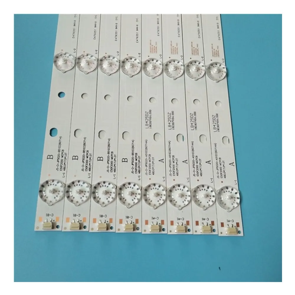 8pcs LED Backlight Strip For D50-F2000 LD-50SF6015BT E50F2000 JS-D-JP5020-A51EC JS-D-JP5020-B51EC