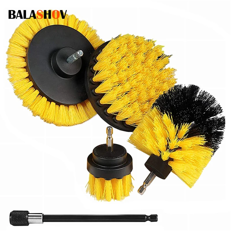 

5Pcs Electric DrillBrush Scrub Pads Grout Power Drills Scrubber Cleaning Brush Tub Home Cleaner Tools Kit for Kitchen Care