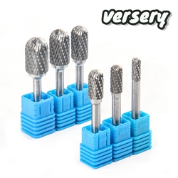 Versery-CX Tipo Cabeça Carboneto de Tungstênio Rotary Ferramenta de Arquivo, Burr Grinder, Ferramentas abrasivas, Broca Fresagem Carving Bit Tools, 1Pc