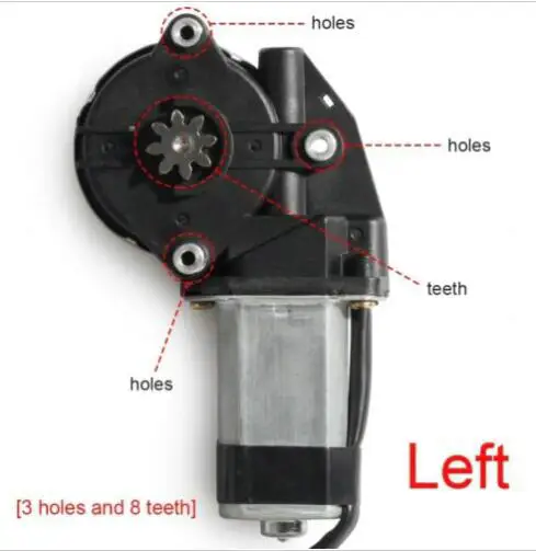 

12V for Torx 3 Hole 8 Gear Electric Window Lifter Power Window Motor Regulator