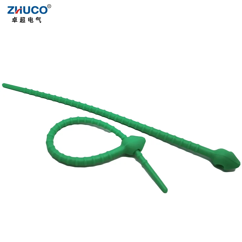 ZHUCO 5pcs 18cm Food Grade Silicone Bag Ties Cable Management Zip Tie Twist All-purpose Multi-use Bag Clip Bread Tie Food Saver