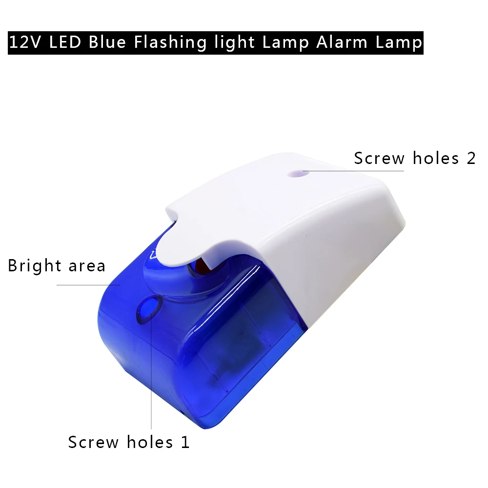 DC 12V or 24V LED Gate Flashing Light Lamp Alarm Lamp For Swing Sliding Gate Opener/Barrier Gate Signal Strobe Flashing Lamp