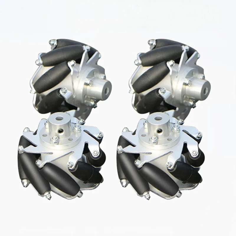 

60mm Aluminum Wheel Set With Coupling (2Left,2Right)/ Robot Car Caster