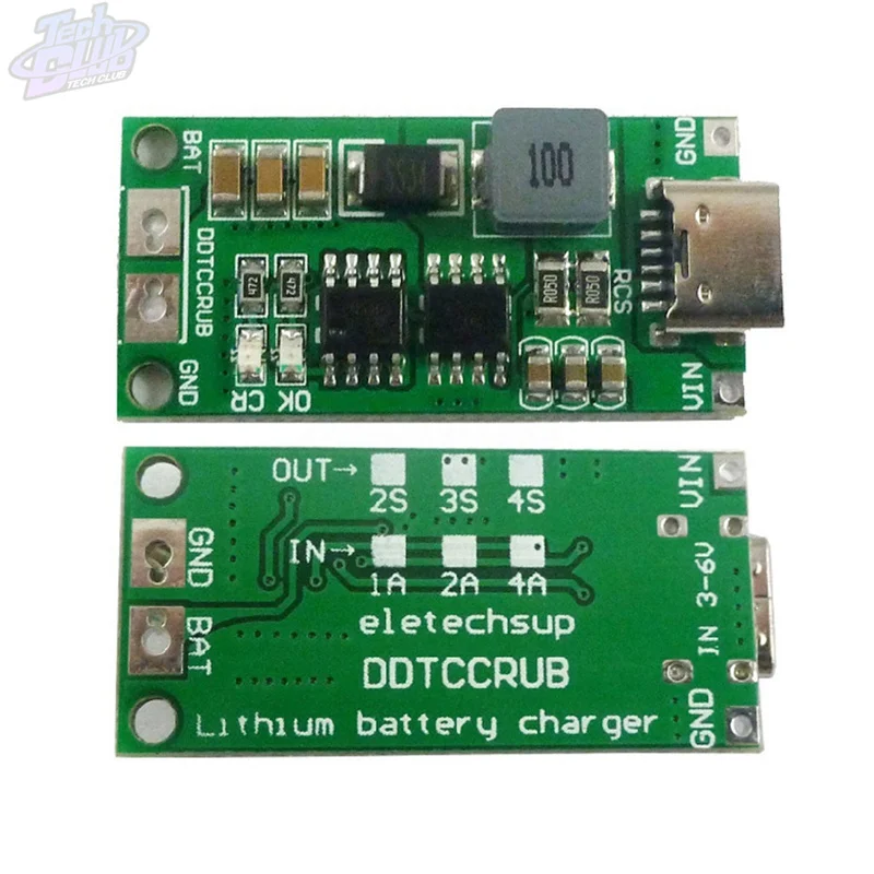 Multi-Cell 2S 3S 4S 18650 scheda di protezione della ricarica della batteria al litio caricabatteria agli ioni di litio polimerico tipo-C