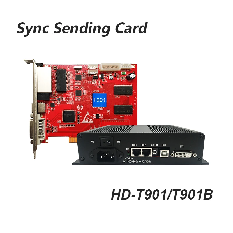 

HD-T901B Full Color LED Synchronous Sending Box with HD-T901 sending card only work with HD-R500 HD-R501 HD-R501S HD-R5018