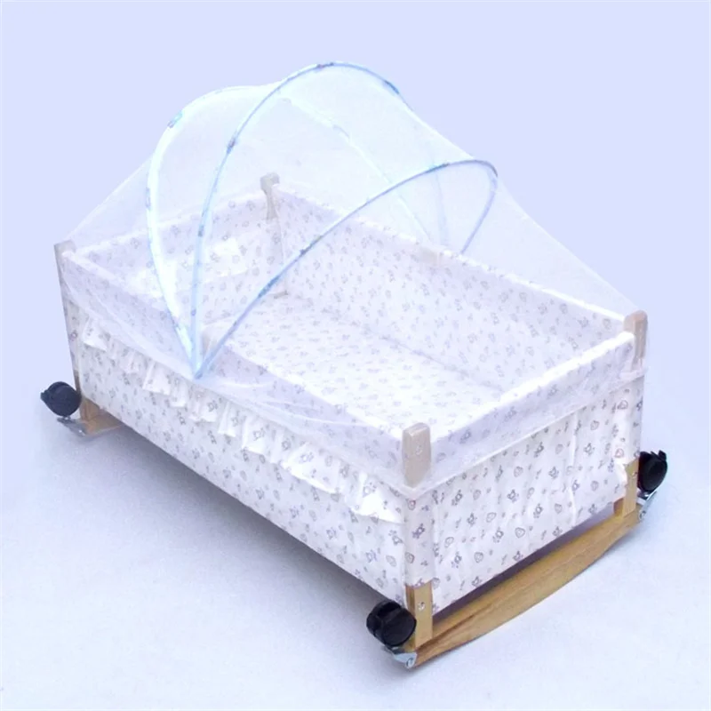 Baby Kids Cradle Mosquito Net Crib Cot Mesh Canopy Infant Toddler Playpens Bed Tent