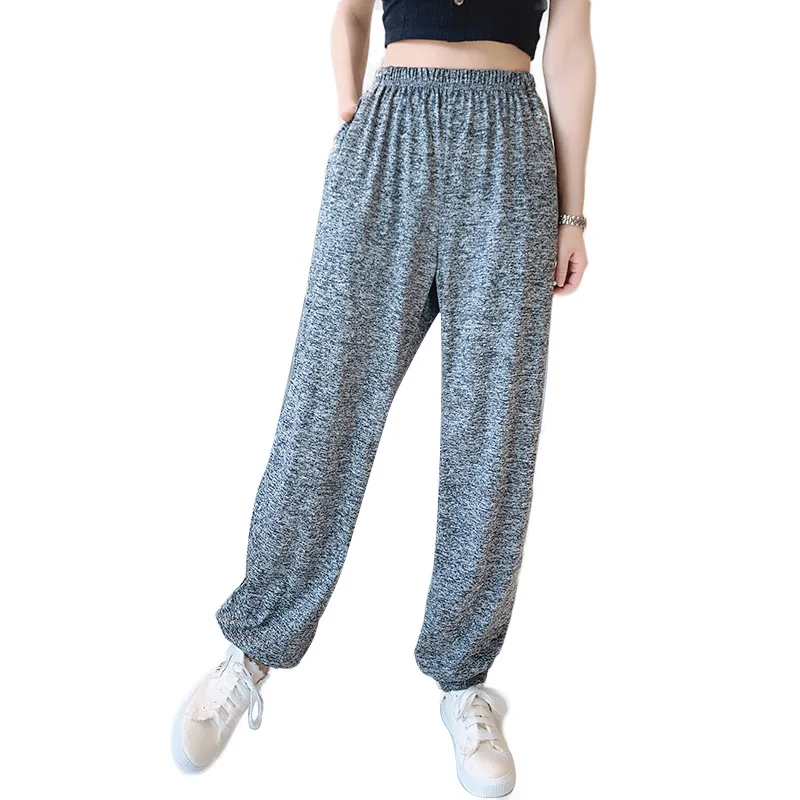 2XL-7XL nowa dzianina bawełniana damska ubrania domowe Plus rozmiar bielizna nocna piżamy spodnie kobiece luźne spodnie z szerokimi nogawkami брюки