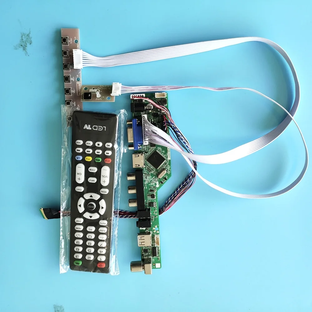 TV Controller board kit for LP156WH3(TL)(S2) LP156WH3 TL 1366X768 HDMI-Comptaible AV USB VGA remote Panel Screen monitor DIY