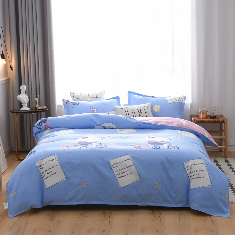 

Soft Plant velvet Skin-friendly and comfortable sleep Bedding set Duvet Cover Quilt Cover Bed sheet pliiowcase 4pcs set