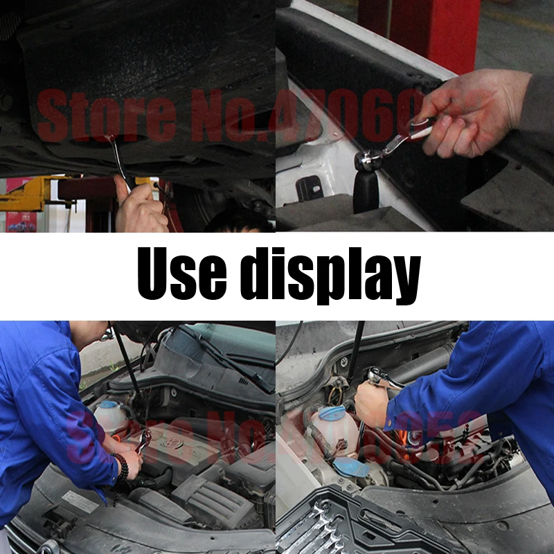 53 PCS Hand Tool Set for General Household Auto Repair with Plastic Toolbox Storage Case Socket Wrench Screwdriver Kit