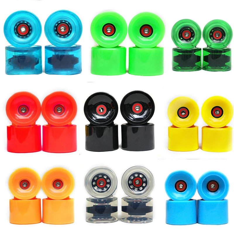 New Arrival miękkie deskorolki koła PU 70MM koła do longboardu trwałe Super Cruiser koła drogowe Longboard ABEC-9 łożyska