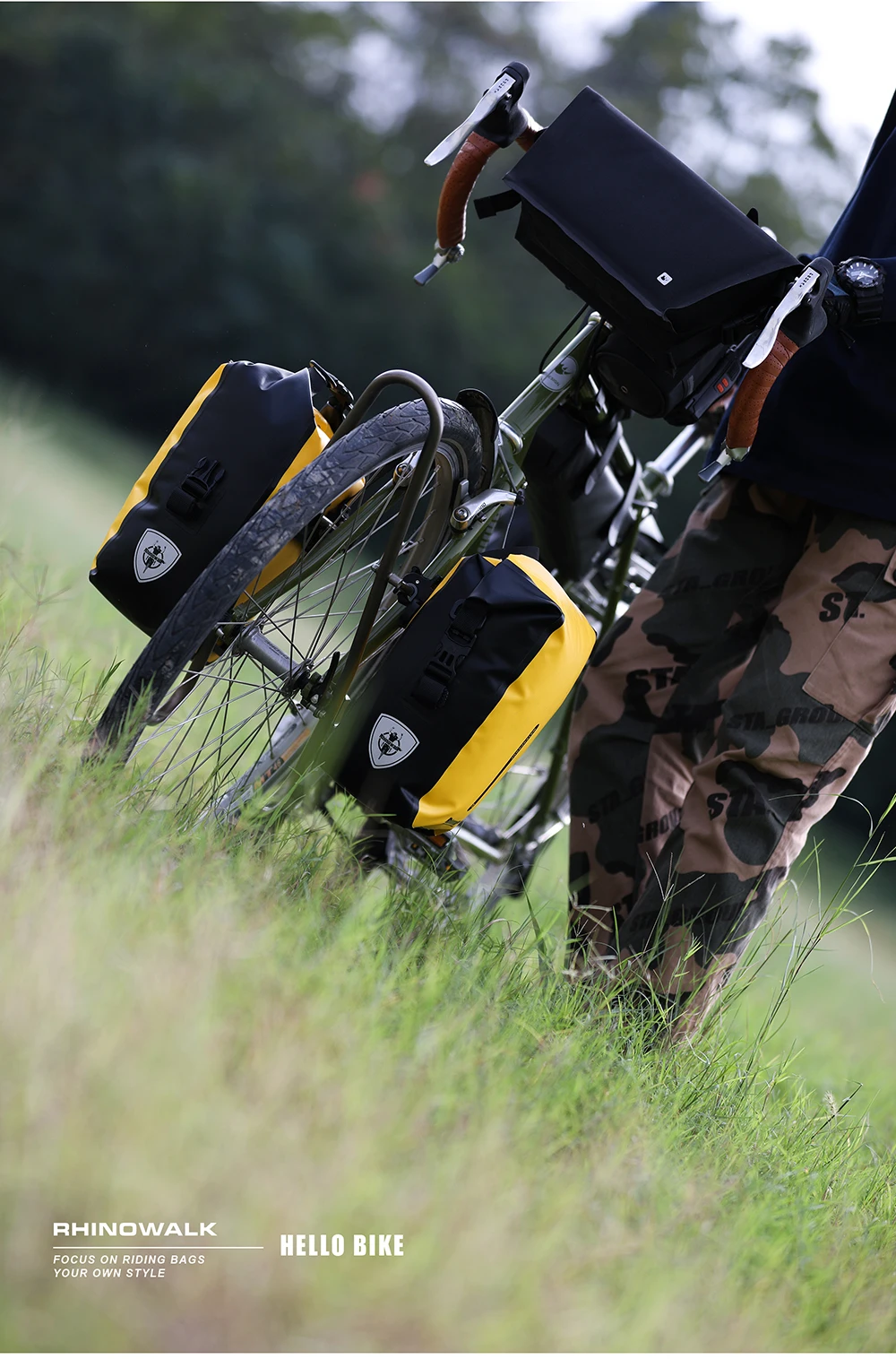 Rhinowalk Fahrradtasche, 7 l, erweitern, 10 l, wasserdicht, Fahrradtasche, Gepäckträger, Kofferraumtasche, MTB, Rennrad, Radfahren, Umhängetasche, Zubehör – Detail 13
