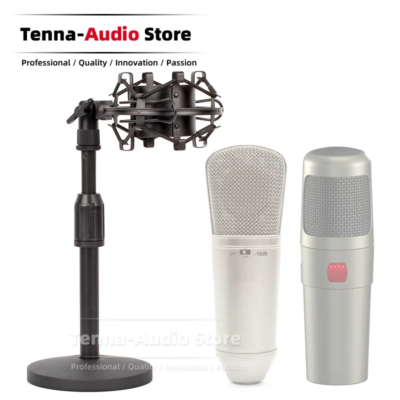 

Tabletop Microphone Stand + Spider Shock Mount Shockproof Clip Suspension Holder For Behringer B1 T1 B-1 T-1 B T 1 Condenser Mic