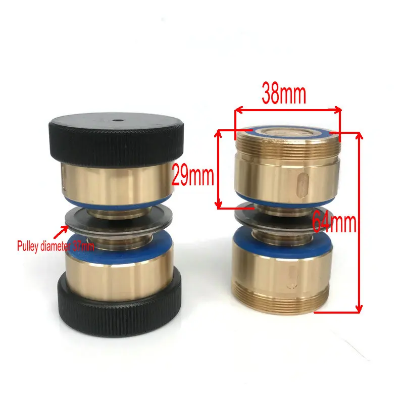 

Wire Cut Parts Guide Wheel Pulley Roller OD38*L64mm Brass Complete Assembly 182 for WEDM Wire Cutting Machine