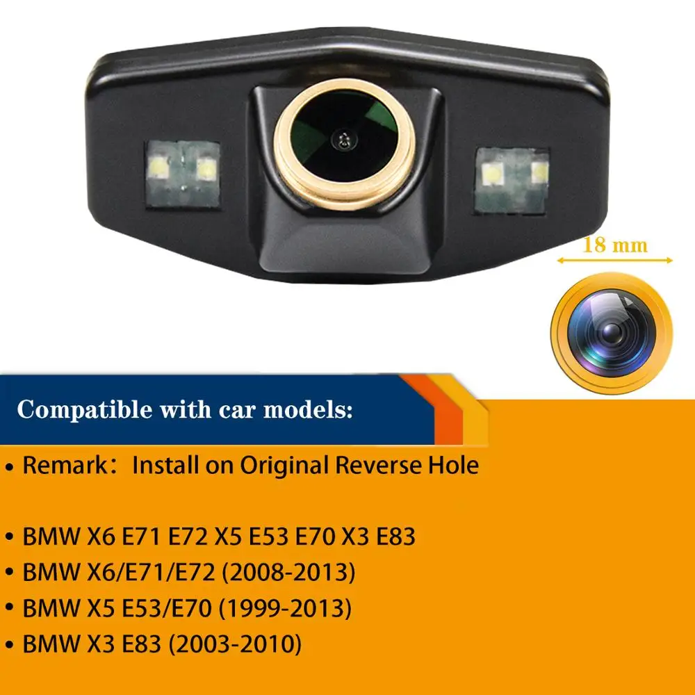 

HD 1280*720P Rear View Camera for Honda Jazz Accord Civic EK Odyssey Pilot Civic FD,Night Vision Golden Reversing Backup Camera