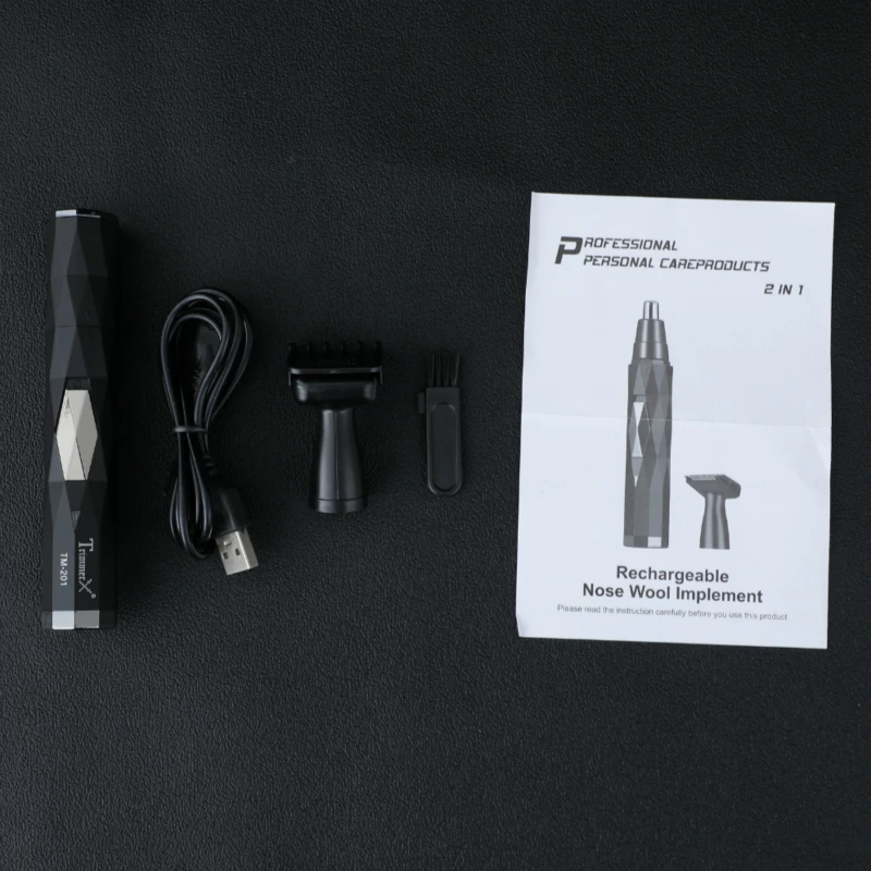 Multifungsi 2-In-1 Listrik Pemangkas untuk Hidung Isi Ulang Alat Cukur Clipper Pemangkas Rambut Hidung Aman Perawatan Wajah Mencukur pemangkas