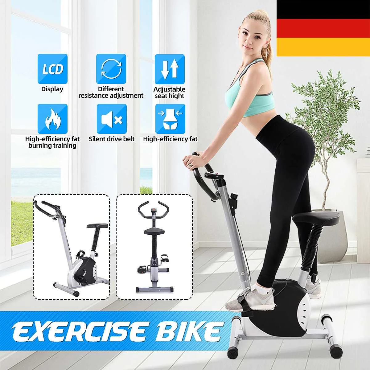 Digital Display Cardio Home Gym Fitness Indoor Spinning Cycling Training Exercise Bike Home Spinning Bicycle Sport Equipment