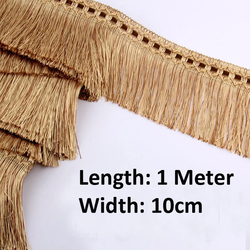 1Meter Assorted Colors Fringe Tassel Trim Upholstery Curtain Lamp Trimmings Bag Costume