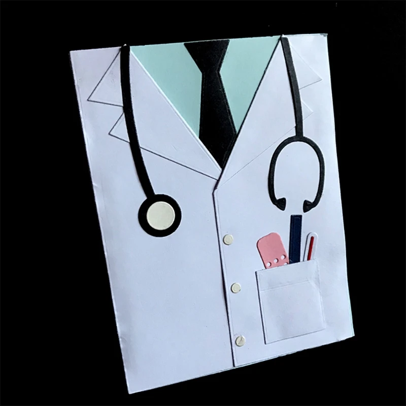 Doctor Clothes Metal Cutting Dies Stencil DIY Scrapbooking Album Paper Card Template Mold Embossing Decoration