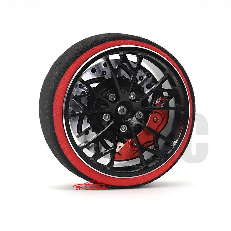 AJRC Black Red Metal remote control handwheel for SANWA MT4 MT4S M11X M11 MX-V