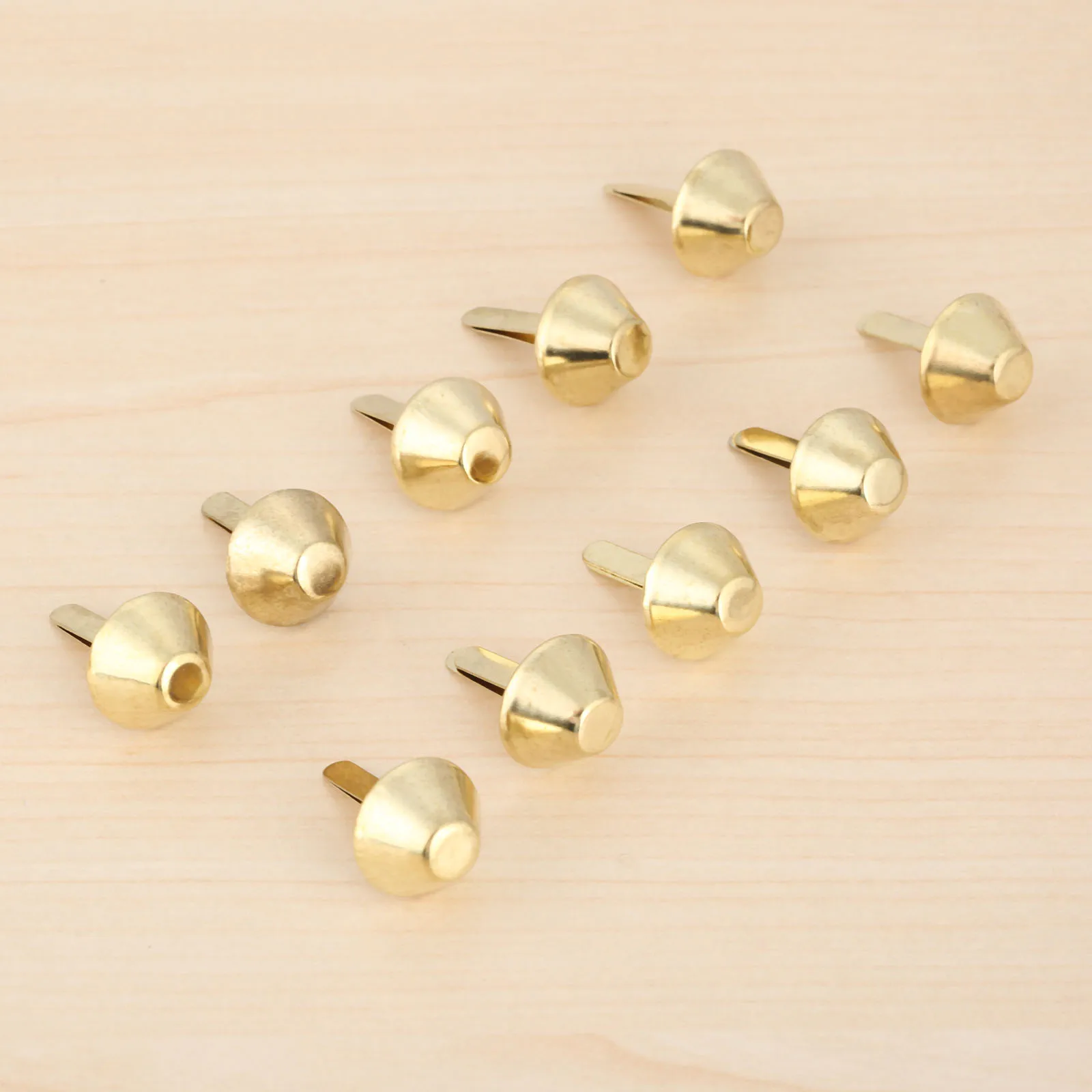 50Pcs Gold Upholstery Nail Furniture Sofa Door Decorative Tack Stud Pushpin for Jewelry Chest Wooden Box Gift Case 15*26mm