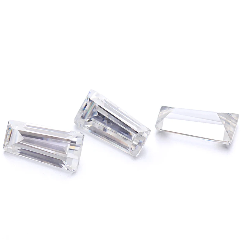 DEF White Color Top Quality Trapezoid Cut 1.5X2.5X5mm VVS Moissanites Diamonds JEWELRY FOR WOMAN  Design Jewel Starsgem