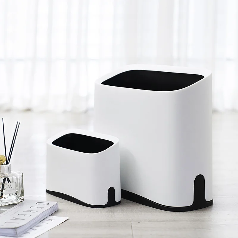 1.5L/8.5L Trash Cans For The Kitchen Bathroom Wc Garbage Classification Rubbish Bin Dustbin Bucket Square Waste Bin Garbage Buck