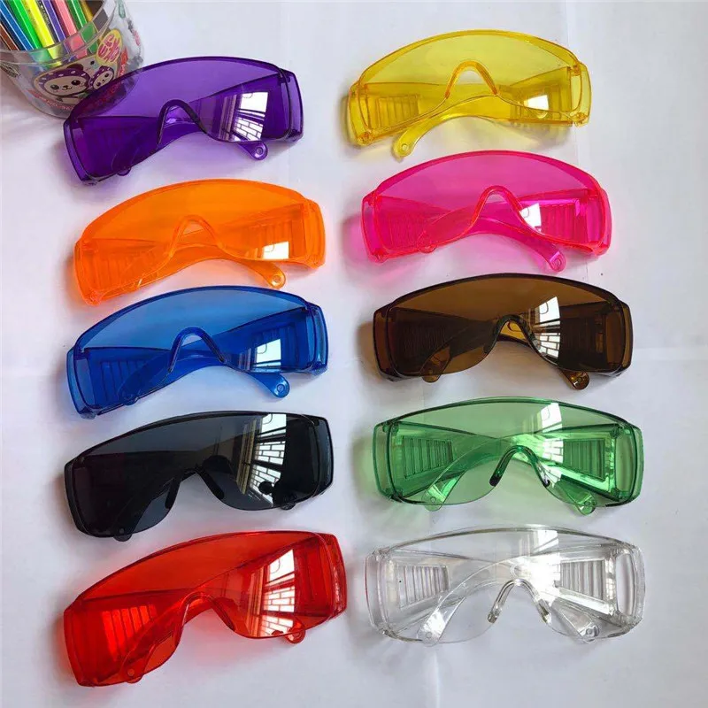 Fashion Goggle Windproof Sunglasses Women Men Protective Face-Shield Protective Punk Sun Glasses Colorful Eyewear Wholesale