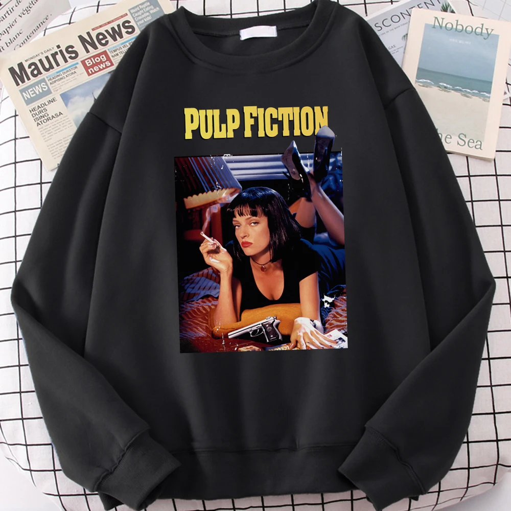 Pulp Fiction 2021 Spring Winter Fashion Tracksuit Men Sweatshirt Hip Hop Hoodie Fitness Bodywarmer hip hop vintage Sportswear