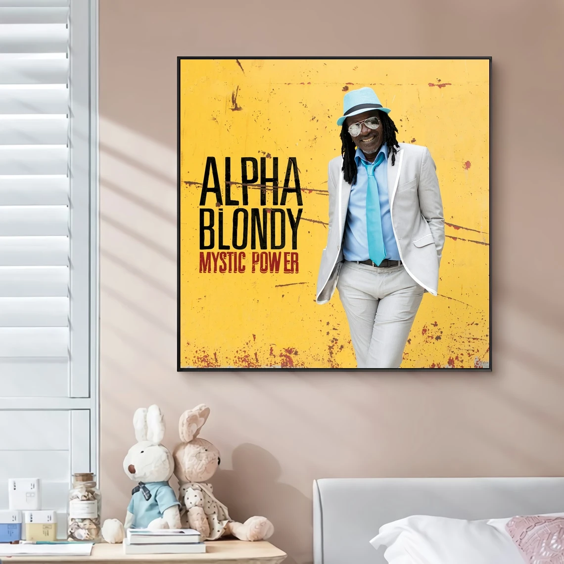 Alpha Blondy Human Race Music Album Cover Canvas Poster Rap Star Pop Singer Wall Painting Art Decoration (No Frame)