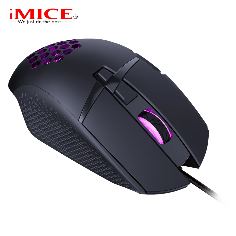 Wired LED Gaming Mouse 7200 DPI Computer Mouse Gamer USB Ergonomic Mause  With Cable For PC Laptop RGB optical Mice With Backlit