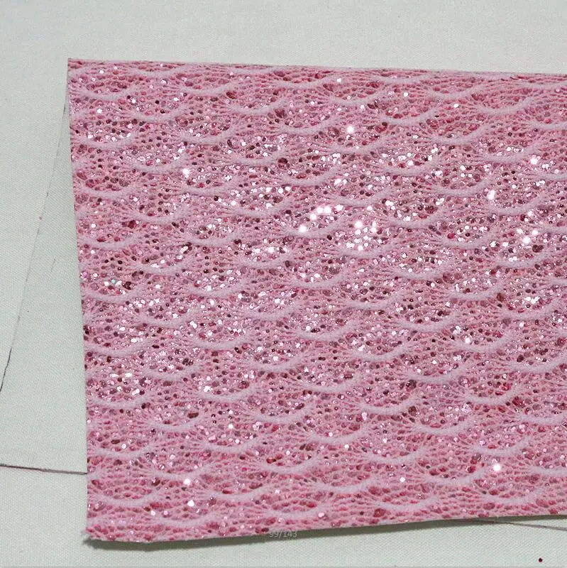 1PCS A4 SIZE 21CMX29CM Glitter Synthetic PU Leather Fabric DIY Accessories Craft Supplies