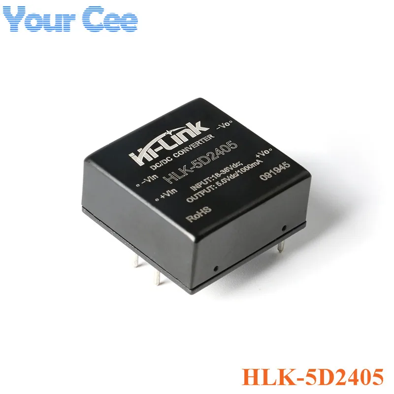 5W DC-DC Isolated Converter Power Supply Module DC DC 12V to 15V/5V/12V 24v to 5V/12V HLK-5D2405/5D1205/5D1212/5D1215/5D2412