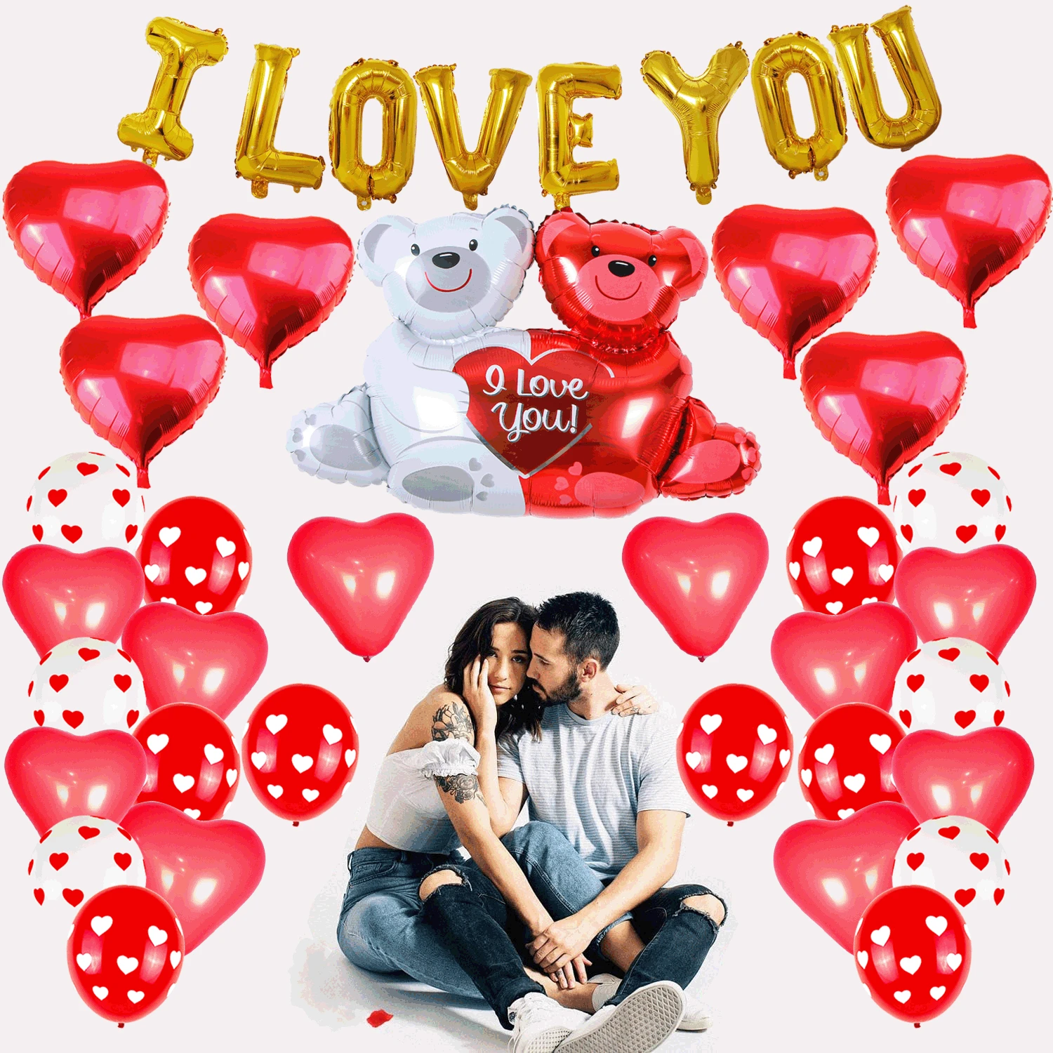 

12-дюймовый воздушный шар с принтом Love, 18 дюймов, воздушный шар с надписью Love Hug Bear исповедь, свадебное украшение, исповедь, День святого Валентина