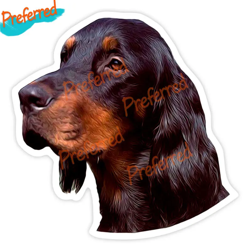 High Quality Gordon Setter Dog Decal Motocross Racing Laptop Helmet Trunk Wall Vinyl Car Sticker Die Cutting