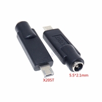 1pcs DC5.5*2.1mm Female Jack to USB Square DC Power Plug Connector Adapter For Asus Eeebook X205TA X205T X205 Laptop