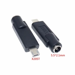 1pcs DC5.5*2.1mm Female Jack to USB Square DC Power Plug Connector Adapter For Asus Eeebook X205TA X205T X205 Laptop