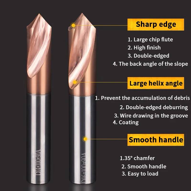 Carbide 60 90 120 Degree CNC Point Drill Initial Starting Location Center Bit Prepare Guide Pilot Hole Chamfer Machine Tool