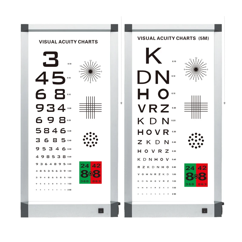 Gráficos de acuidad Visual óptica multifuncional, gran oferta de fabricación China