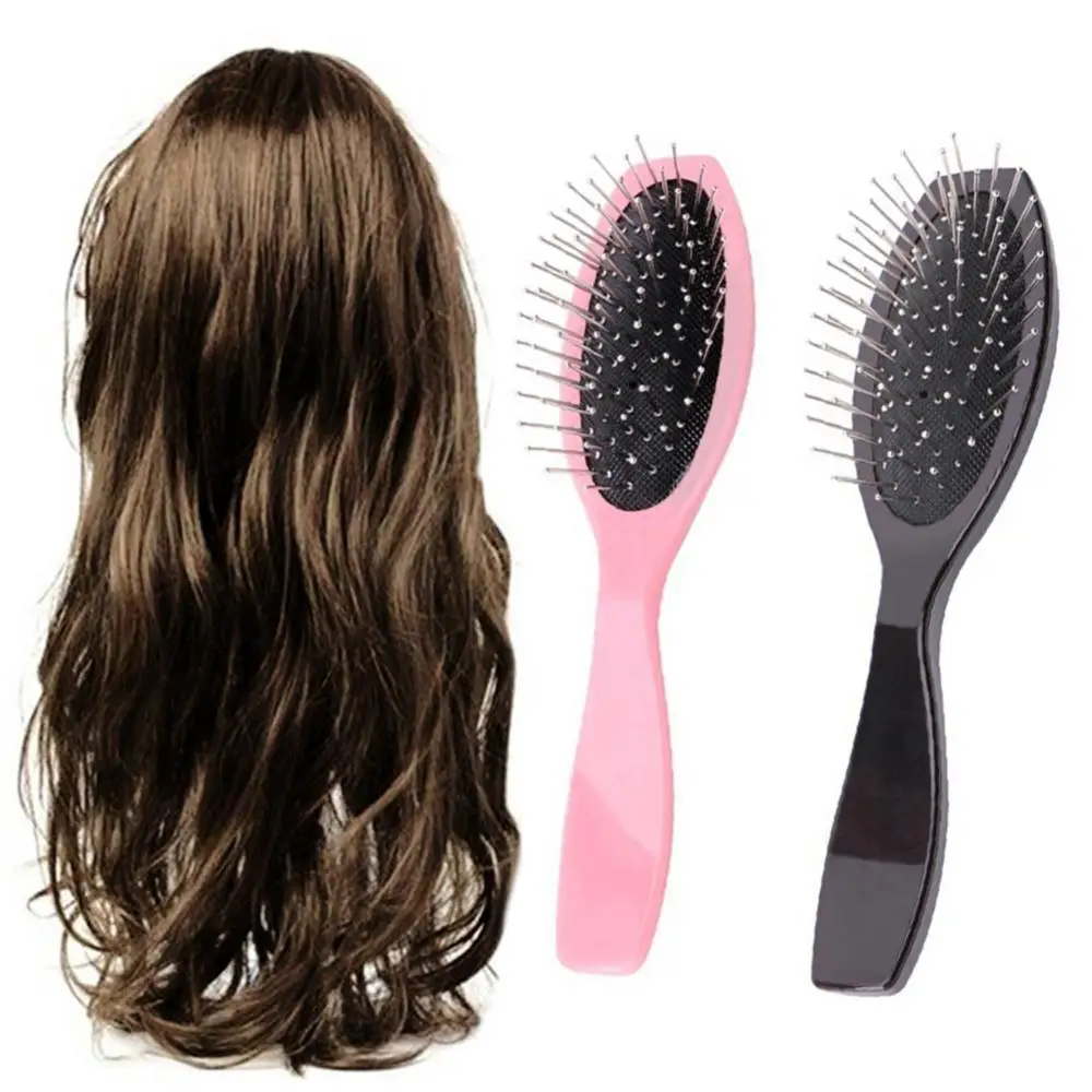 Steel Comb Professional Anti Static Steel Comb Brush Wig Hair Extensions Training Head Hair Styling Tools