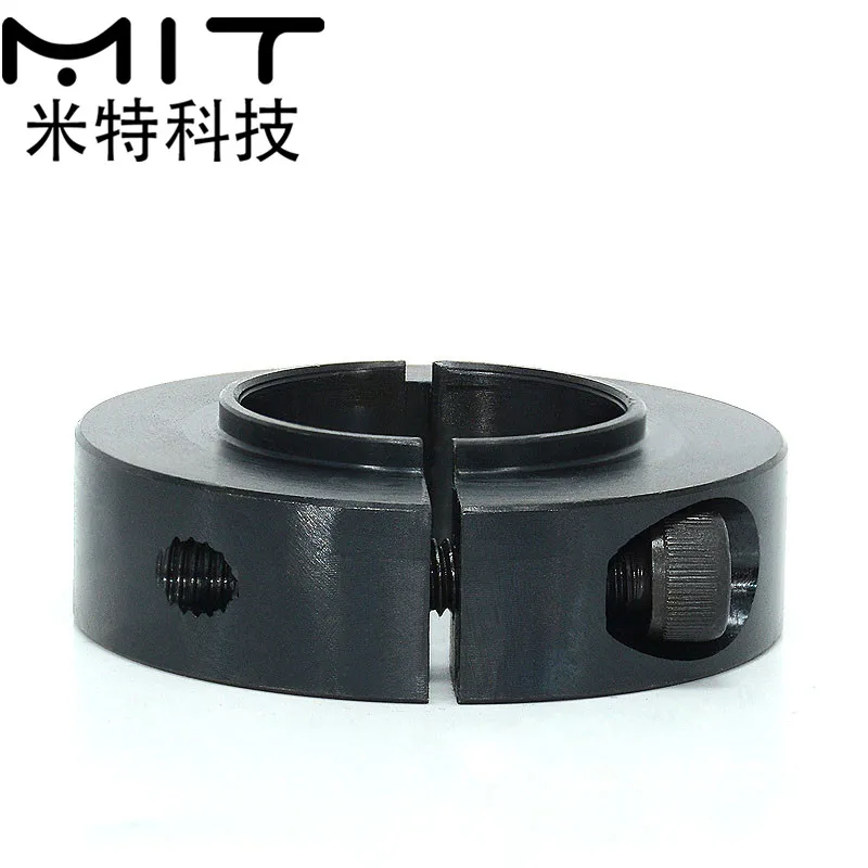 Anillo fijo de tipo abierto, manguito de bloqueo de eje de límite de rodamiento, Collar de eje de posicionamiento de anillo automático de aluminio con hendidura SCSBN
