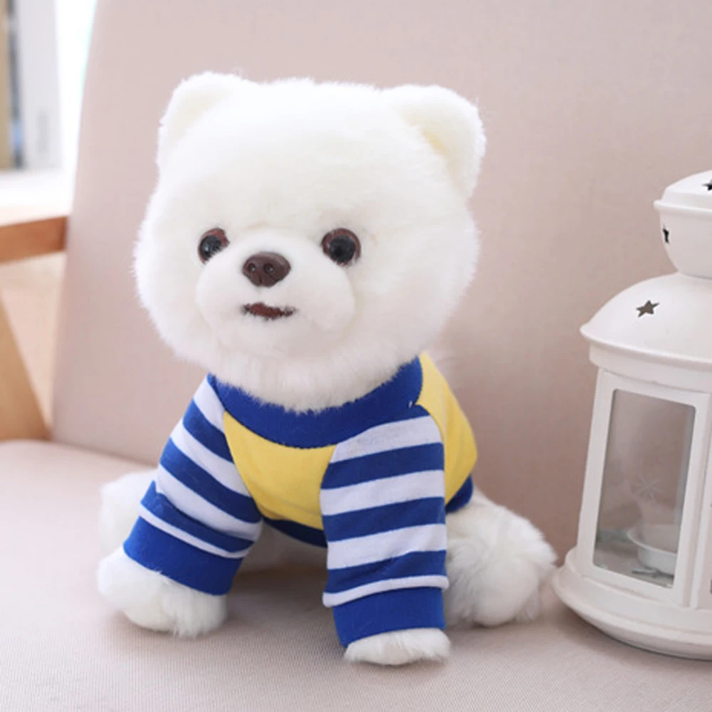 

Baby Kid Plush Toy simulated hairy dog wear puppy Birthday Gift Children Stuffed Toys dog