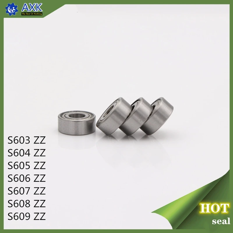 

S603ZZ S604ZZ S605ZZ S606ZZ S607ZZ S608 S609ZZ Bearing 7*19*6 mm ( 10PCS ) ABEC-1 440C Roller Stainless SteelZ ZZ Ball Bearings